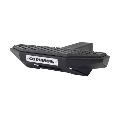 Go Rhino 2IN HITCH RECEIVERS UNIVERSAL HITCH STEP WITH HEX PATTERN STEP PAD BLACK HS3012T